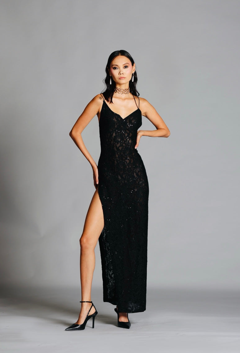 Black Lace Circe Dress