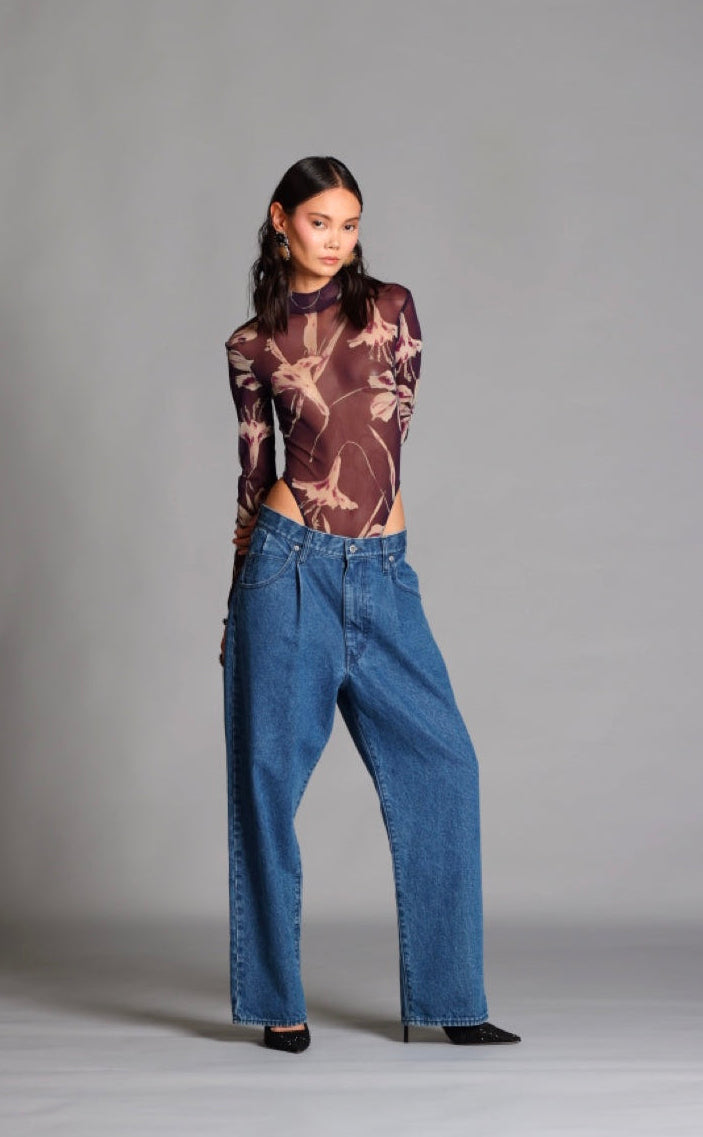 Purple Orchid Mesh Bodysuit
