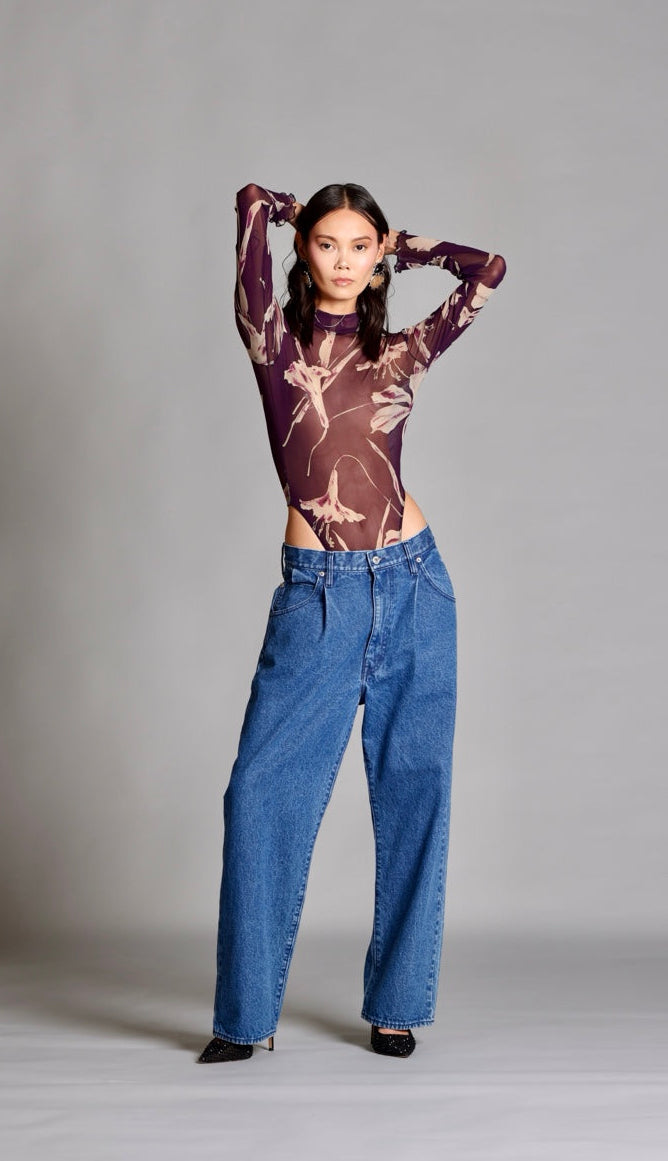 Purple Orchid Mesh Bodysuit