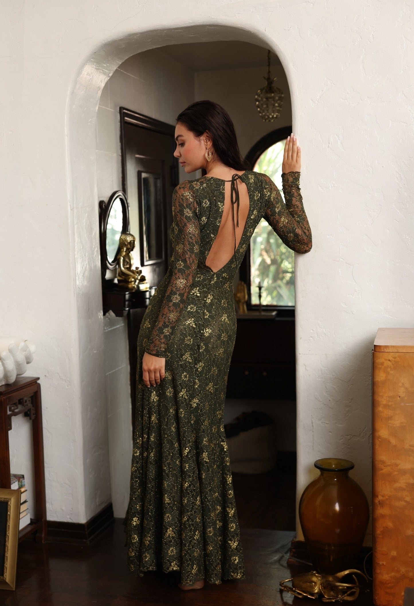 Floral Long Sleeve Maxi Dress