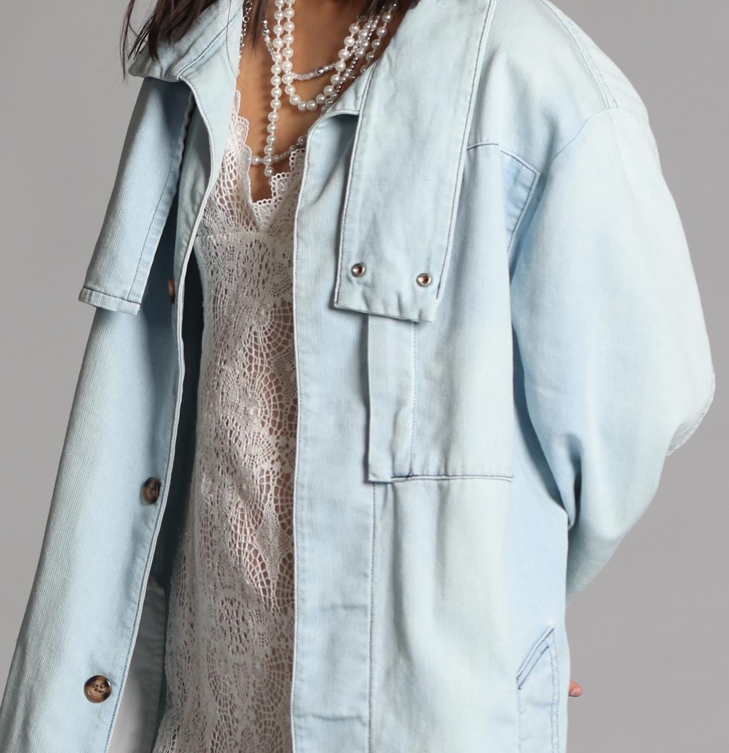 Japanese Denim Trench Coat